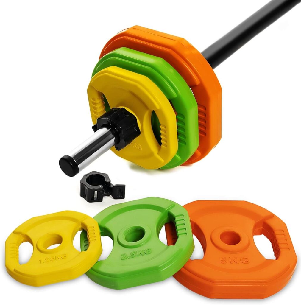 AmStaff Fitness Cardio Pump Set, Adjustable Barbell Weight Plates for Home & Gym Workout (available in plate and set)